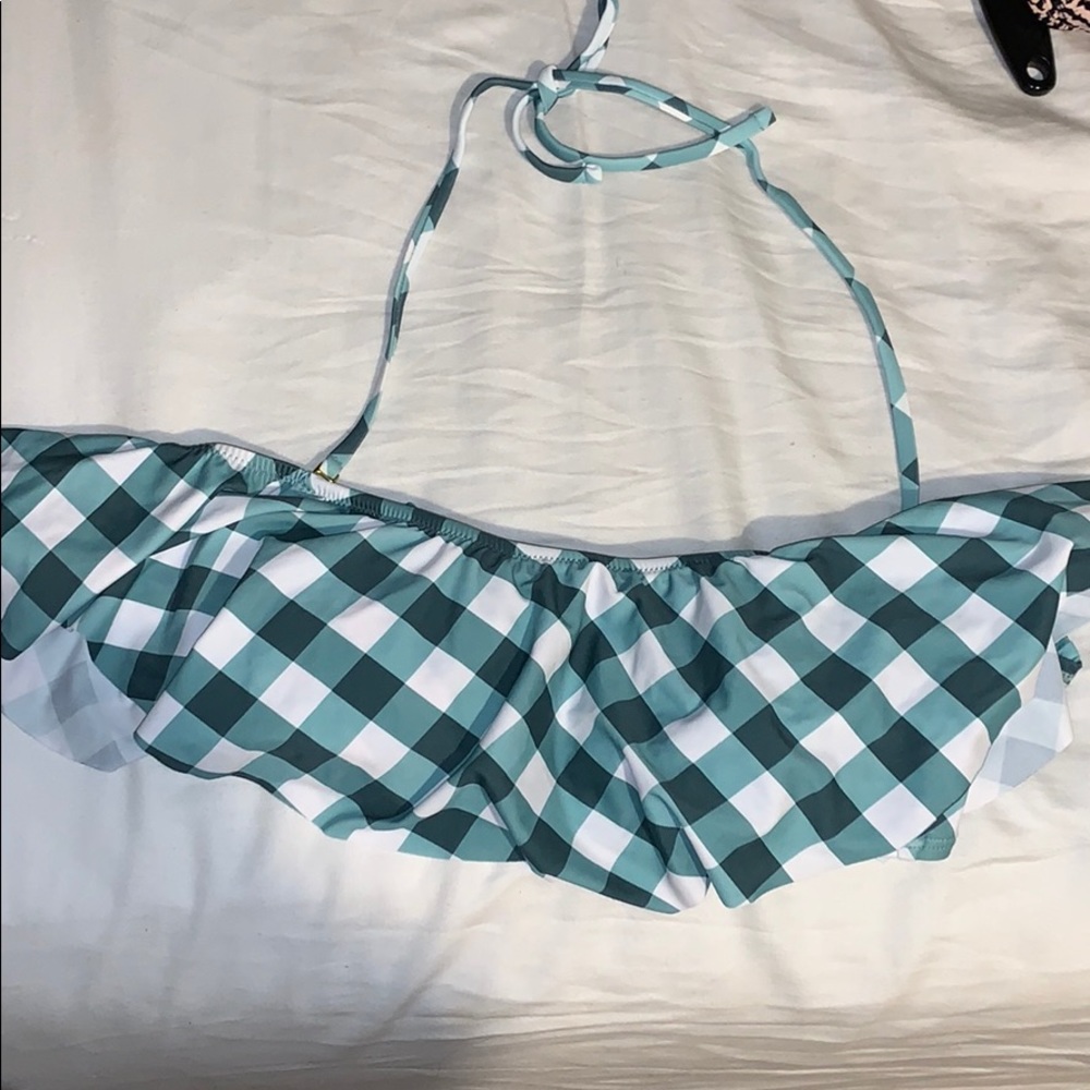 Plaid bathing suit top!